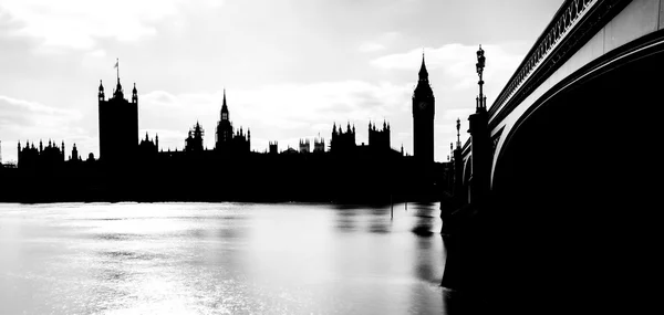 Big ben e casas do parlamento, Londres — Fotografia de Stock