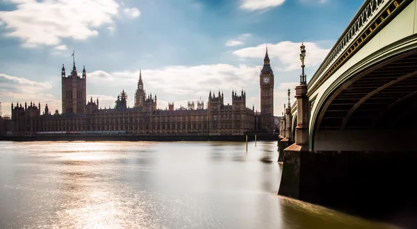 Velký ben a domy parlamentu, Londýn — Stock fotografie