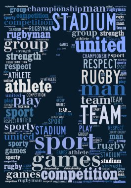 Rugby kelime bulutu