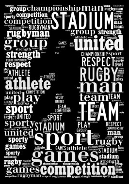 Rugby kelime bulutu
