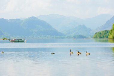 View of Keswick and Skiddaw clipart