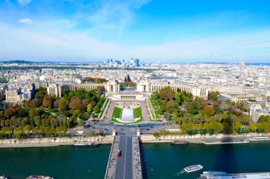 La savunma Paris eiffel üst görünümden Fransa