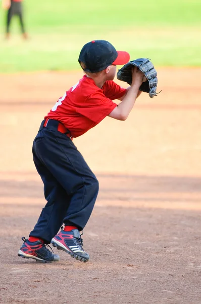 Little league honkbalspeler — Stockfoto