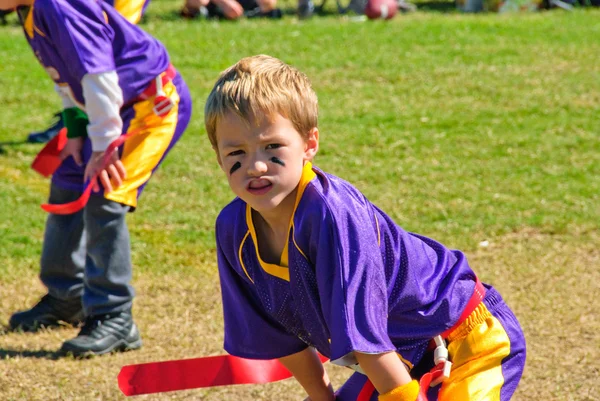 青少年フラグ フットボール選手 — ストック写真