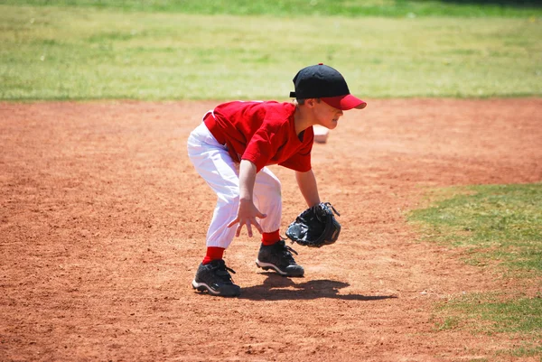 Little league short stop — Stock Photo, Image