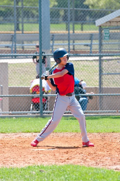 Teen baseball batter — Stock Photo, Image