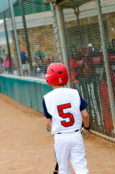 Little league baseball slagman — Stockfoto