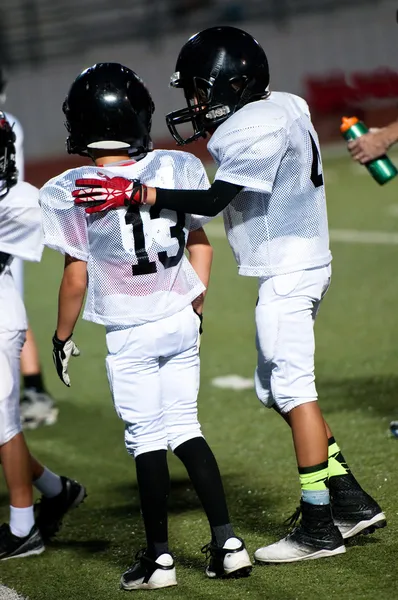 Young american football teammates Stock Photo