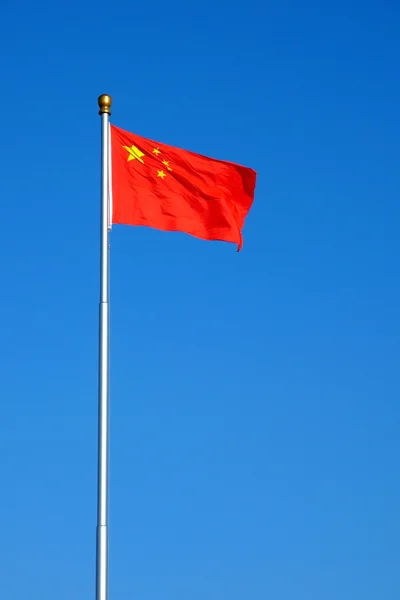 Röda Kina flagga — Stockfoto