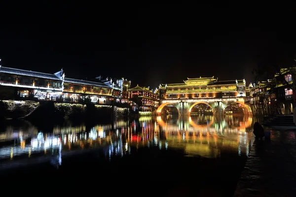 Nightscape of China historic town — Stock Photo, Image