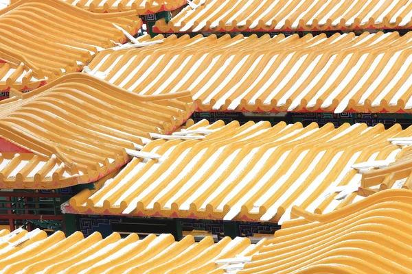 Bakgrund av kinesiska byggnad tak — Stockfoto