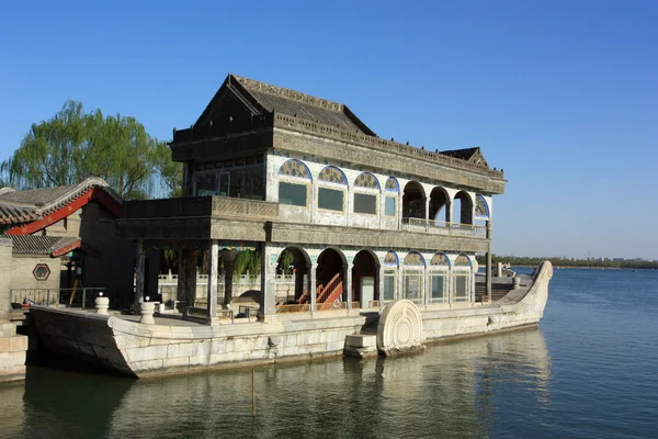 Stone boat in Summer Palace — Stock Photo, Image