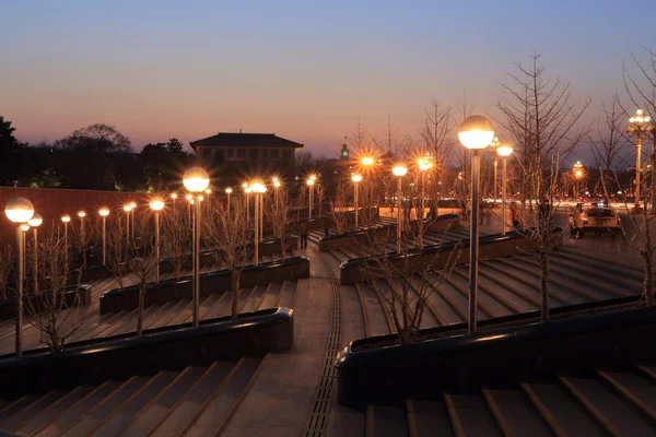 Cityscape of lights at sunsets — Stock Photo, Image