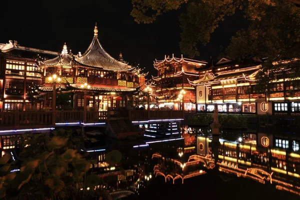 Nightscape of China historic town — Stock Photo, Image