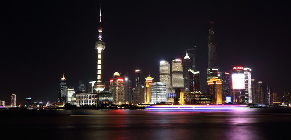 Night view of shanghai