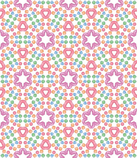 Seamless pattern with pink candy — Stock Vector