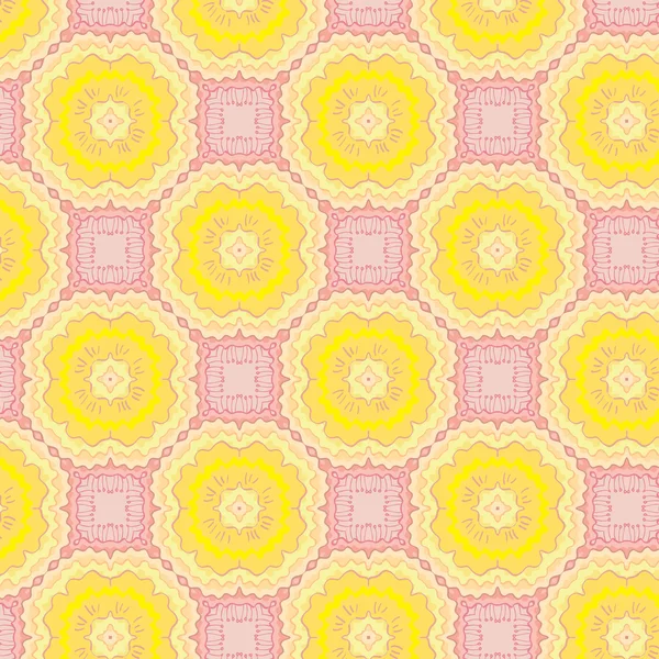 Naadloos patroon met gele bloemen — Stockvector