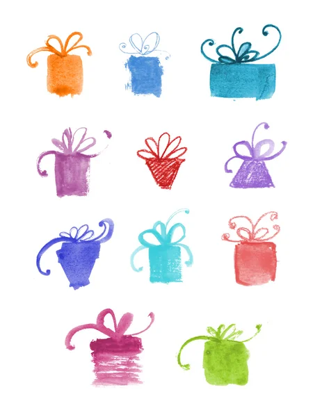 elle çizilmiş suluboya hediye seti.