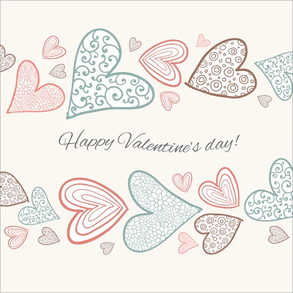 Tarjeta feliz día de San Valentín. — Vector de stock