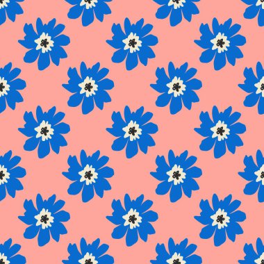 Bahçe çiçeği, bitkiler, botanik, moda, kumaş, duvar kağıtları ve tüm baskılar için kusursuz vektör tasarımı. Güzel çiçek deseni.