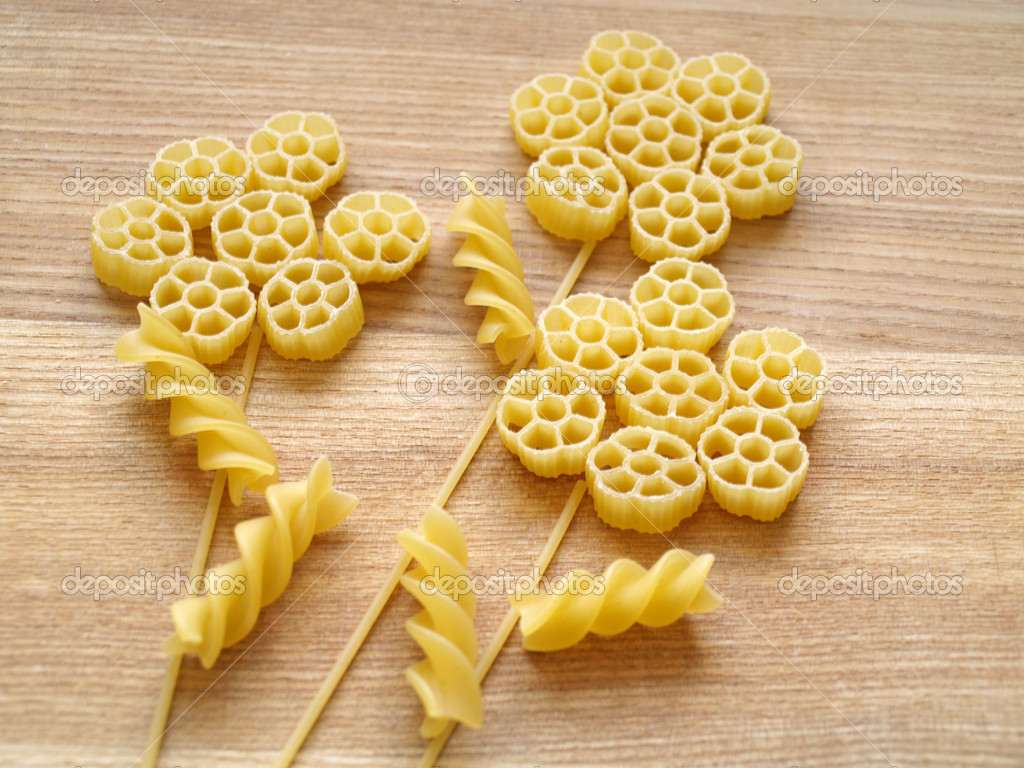 Pasta flowers Stock Photo by ©thayra 48362163