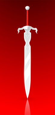 vektör çizim basit kılıç