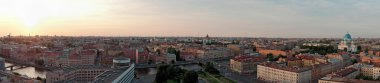 st-petersburg, mimari, kültür başkenti Panoraması akşam