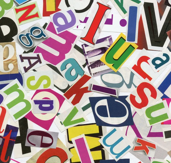 Magazine alphabet clippings — Stock Photo, Image