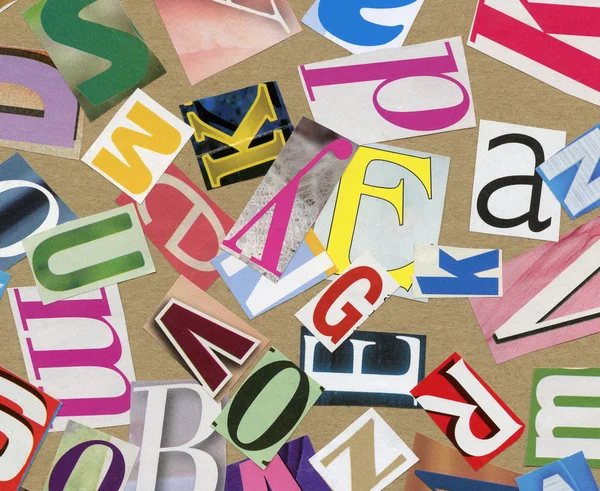 Magazine alphabet clippings — Stock Photo, Image