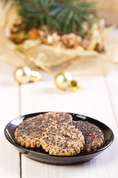 Cookies with poppy seed — Stock Photo, Image