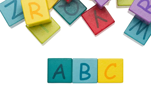 Alphabet cubes — Stock Photo, Image