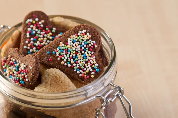 Hartvormige koekjes — Stockfoto