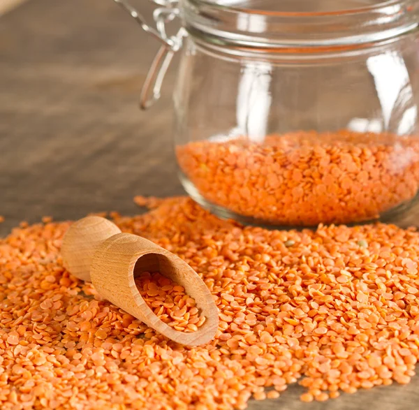 Red lentils — Stock Photo, Image