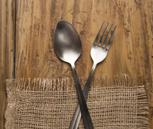 Spoon and fork — Stock Photo, Image