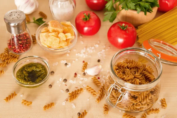Ingredientes para pasta italiana —  Fotos de Stock