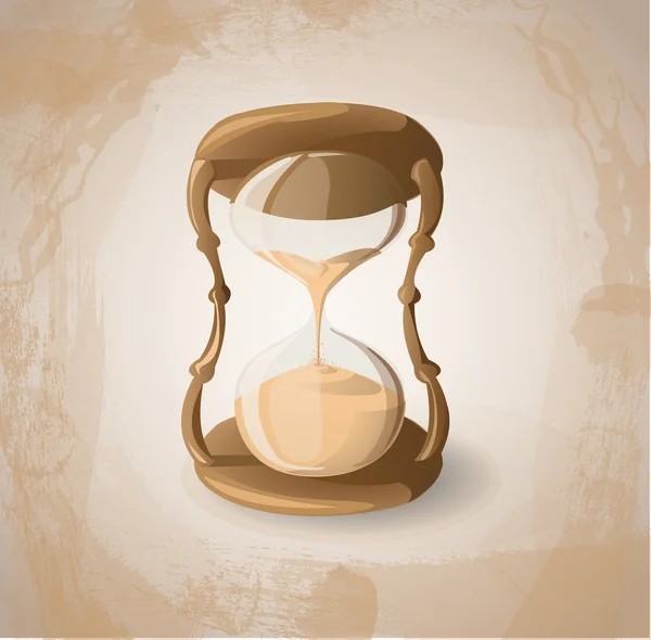 Retro hourglass — Stock Vector