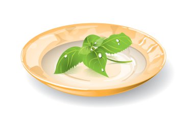 fesleğen ile çanak