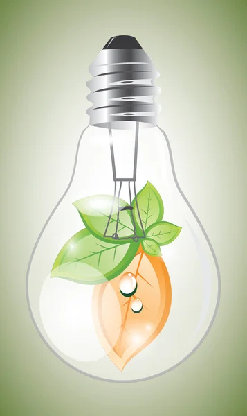 Eco light bulb — Stock Vector