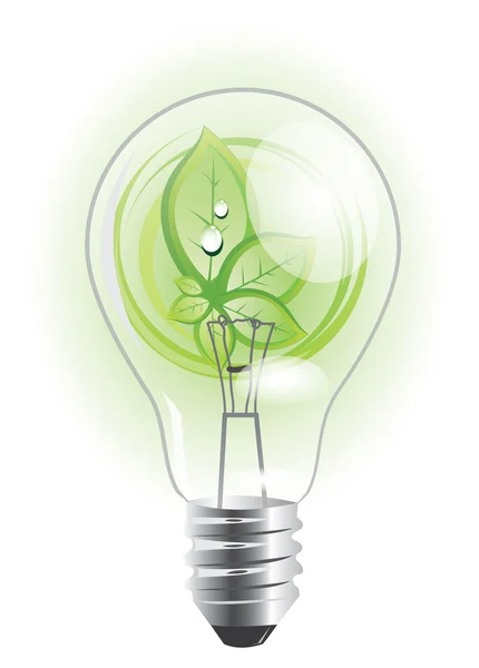 Udržitelné žárovka — Stockový vektor