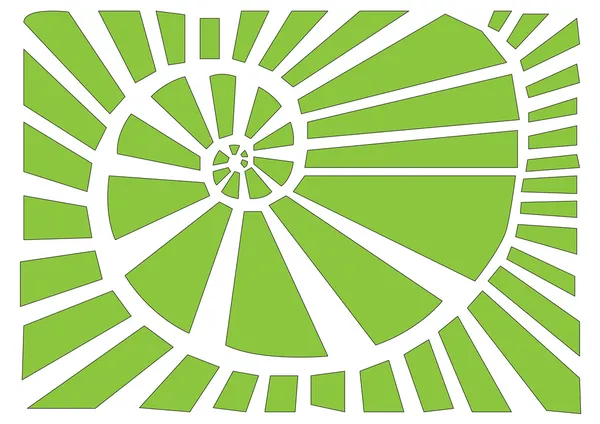 Green spiral — Stock Vector