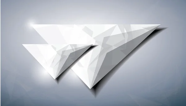 Diamant ve tvaru trojúhelníků — Stockový vektor