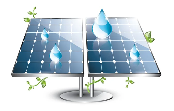 Panel solar conjunto — Vector de stock