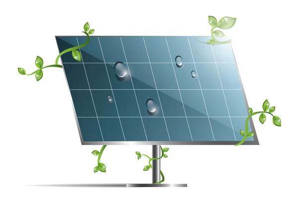 Sada solárních panelů — Stockový vektor