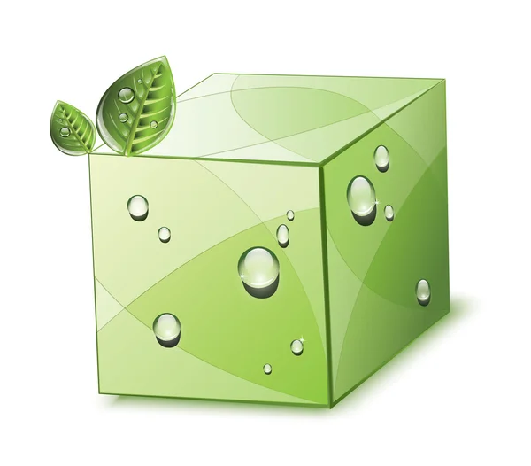 Eco paper box — Stock Vector