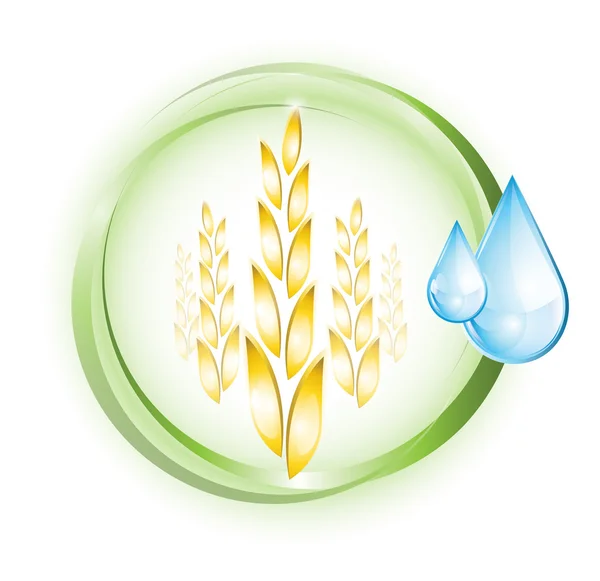 Icono de trigo — Vector de stock