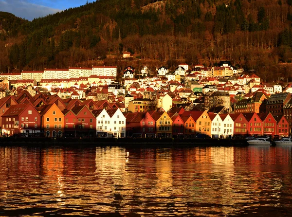 Bergen in winter afternoon — Stock Photo, Image