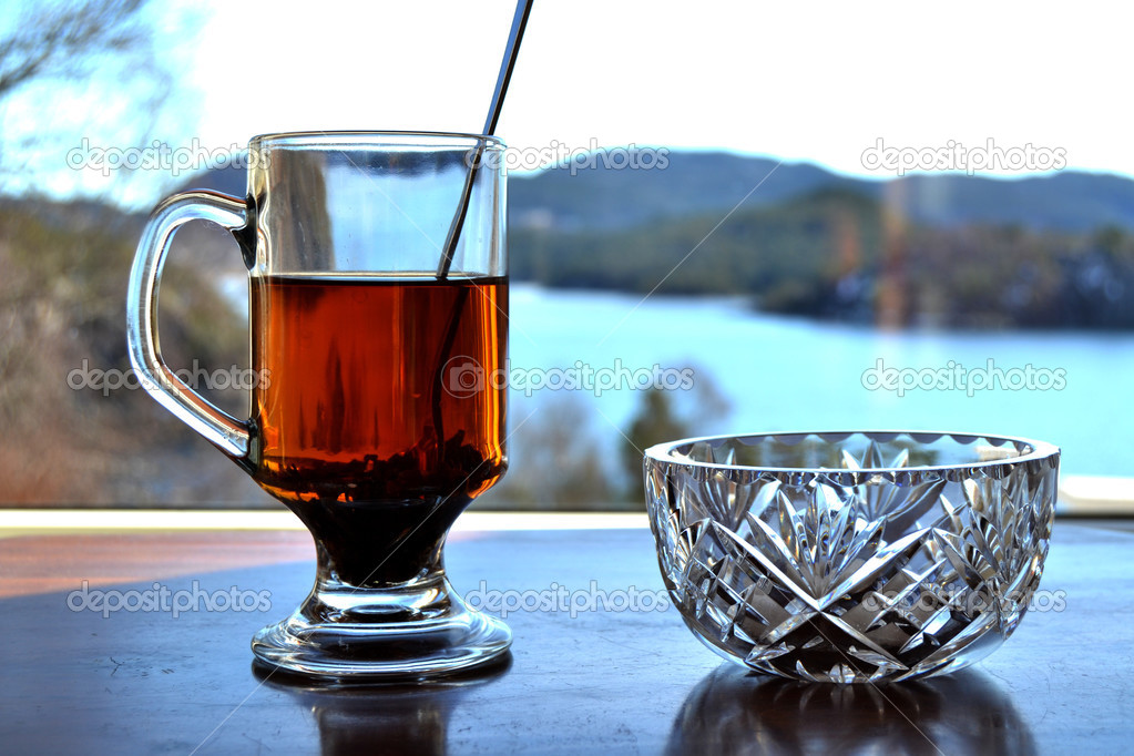 Glass of black tea