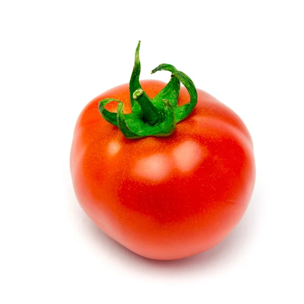 Tomat på vit bakgrund — Stockfoto