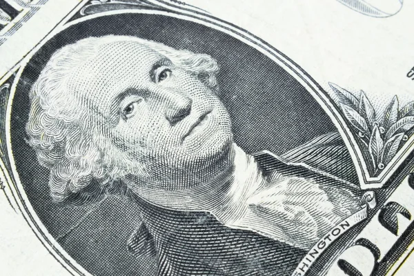 George washington, jeden Dolar — Zdjęcie stockowe