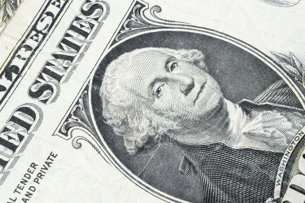 George washington, jeden Dolar — Zdjęcie stockowe